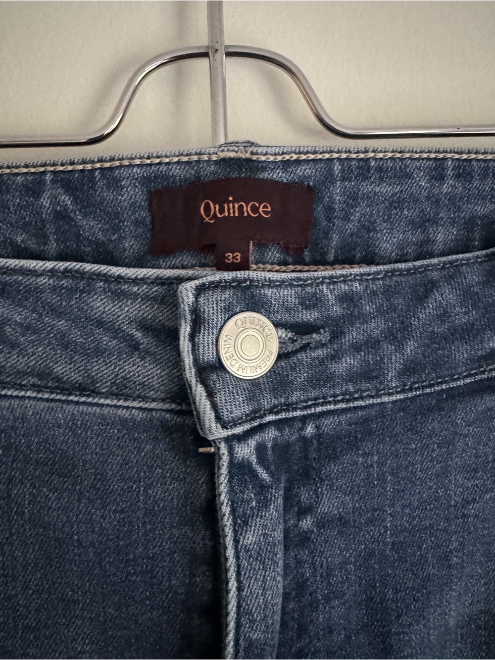 Quince Women's Medium Blue Flare Jeans - Picture 4 of 8